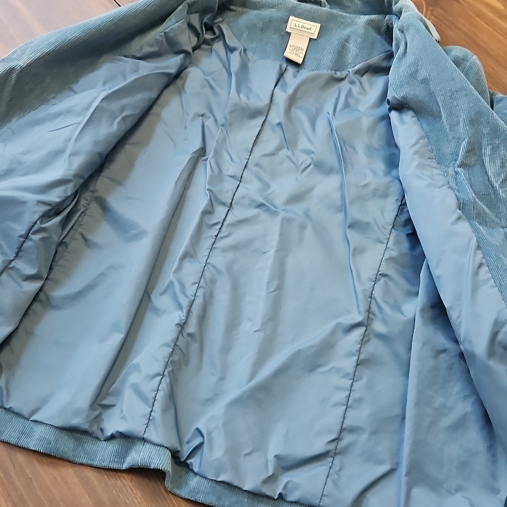 LL Bean Blue Corduroy Blazer with Notched Lapels - Picture 9 of 14